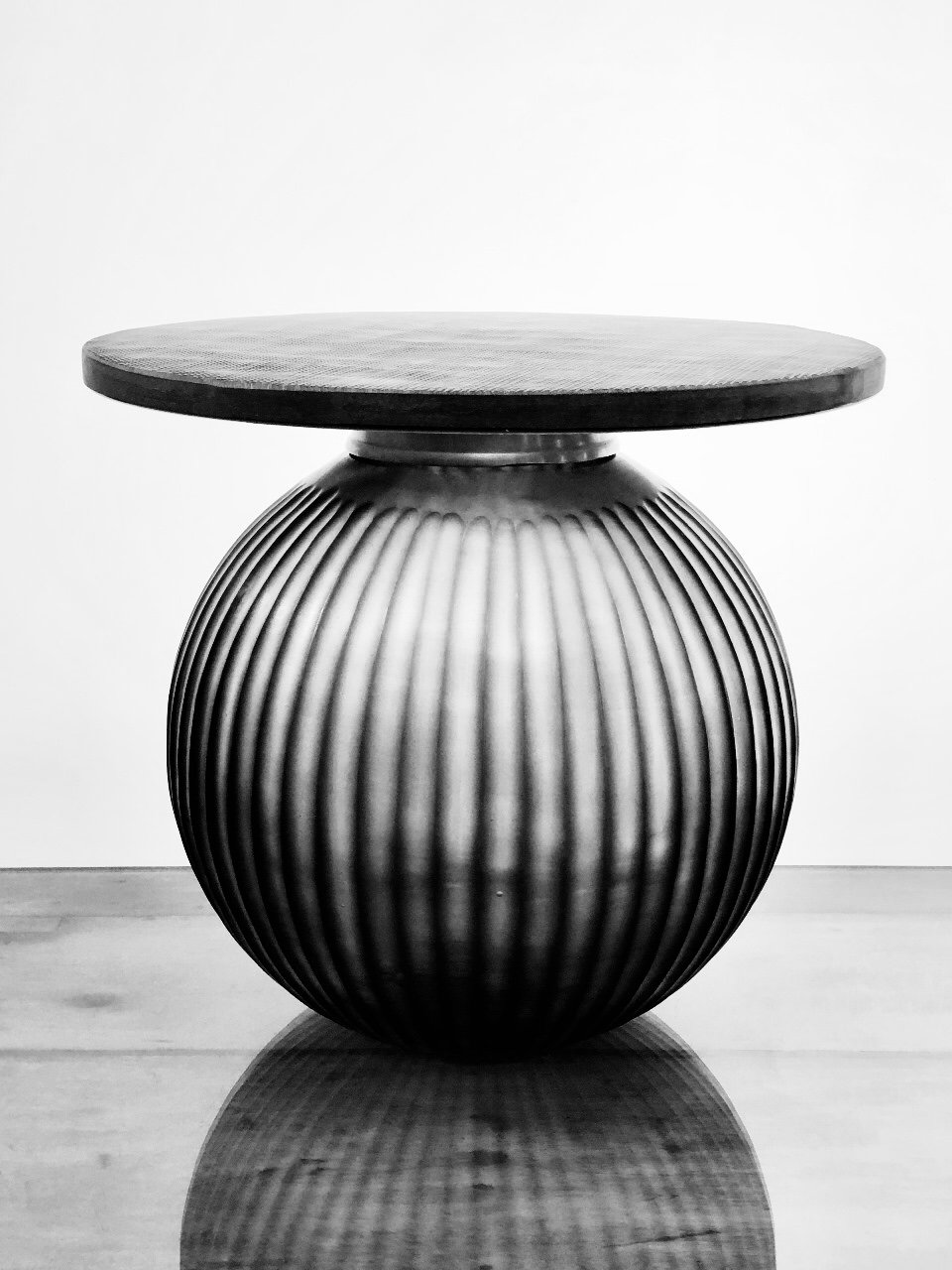 Emerald Glass Side Table