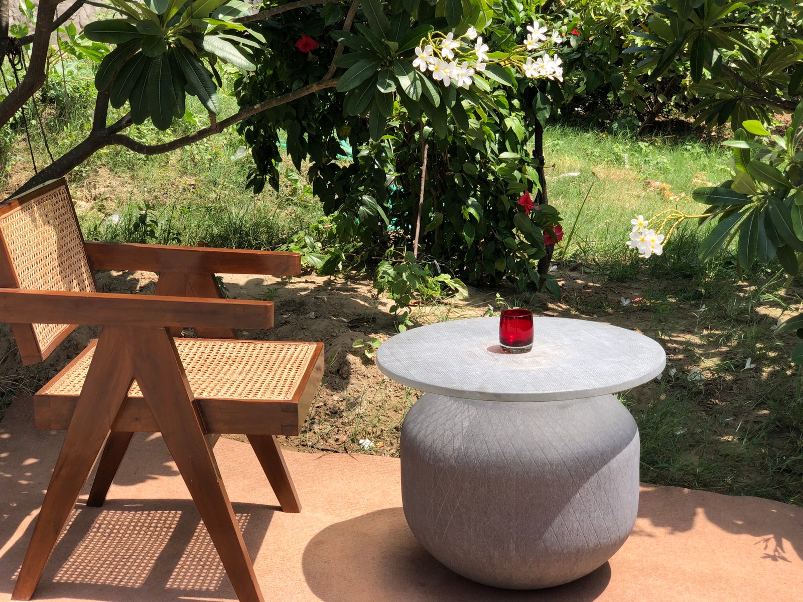 Emerald Glass Side Table